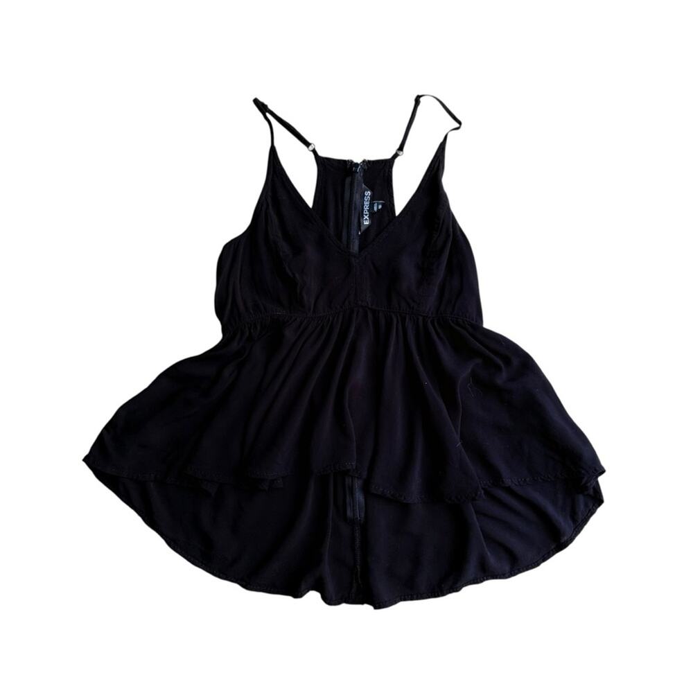 Express Black Bustier Peplum Camisole size XS - Picture 2 of 7